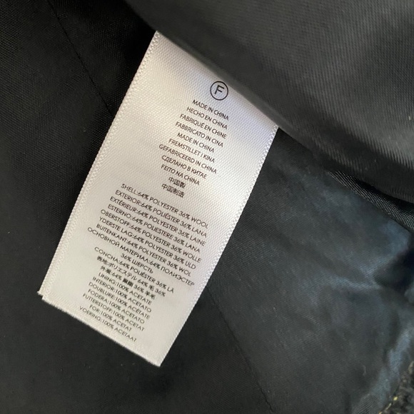 Michael Kors open front tweed brushed gold blazer - Picture 4 of 8